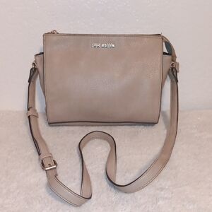 Steve Madden Preloved Gray Taupe Crossbody Bag